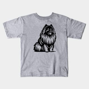 Keeshond Dog Kids T-Shirt
